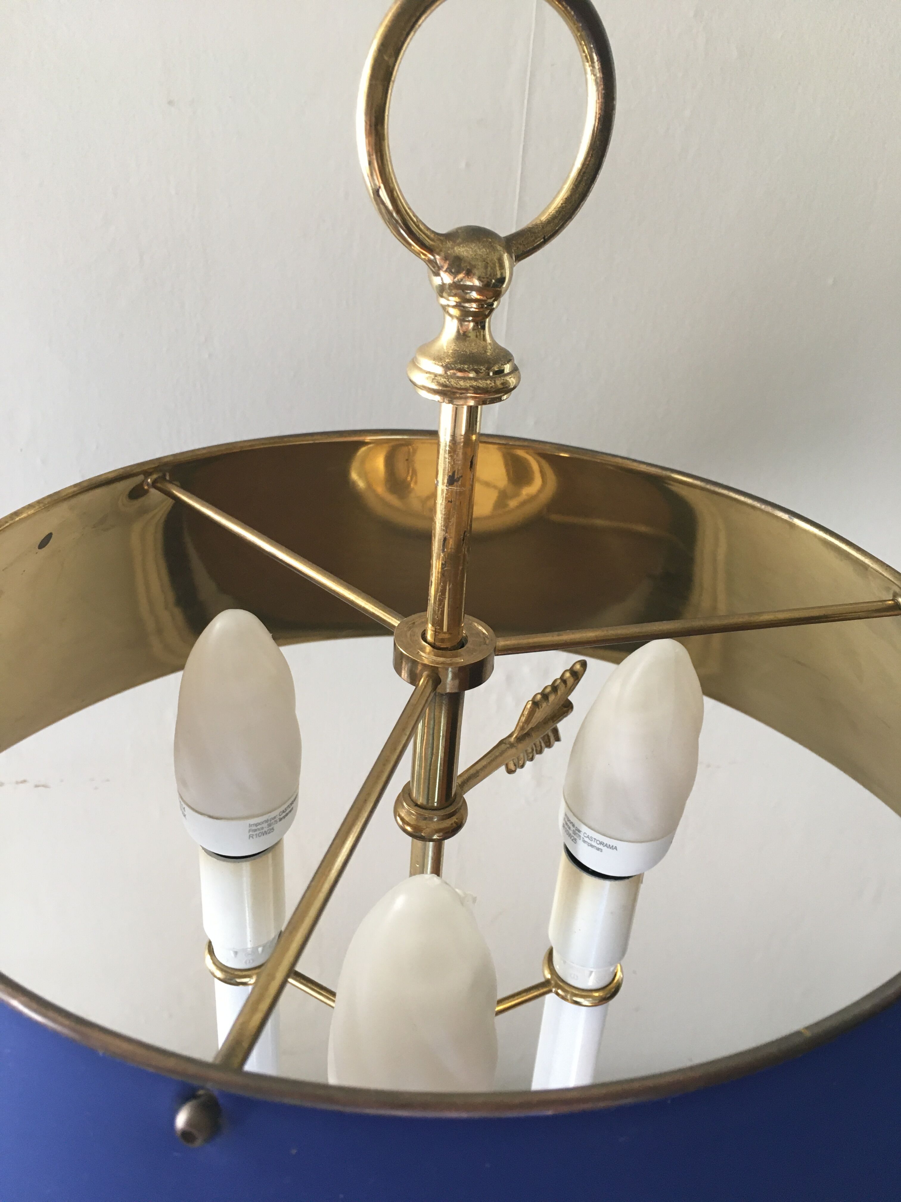 Golden bronze hot water lamp