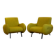Paire de fauteuils bas style années 60–70