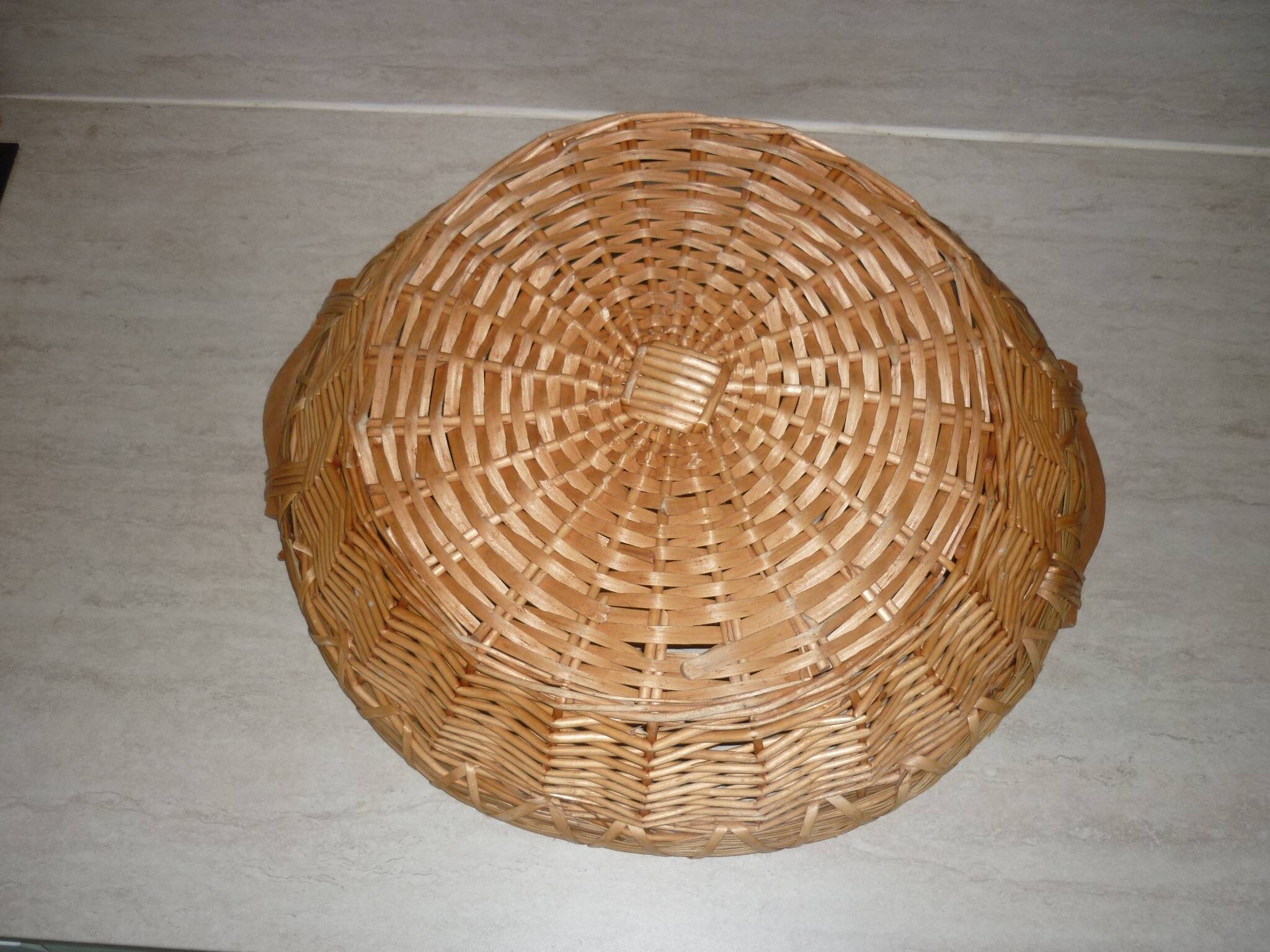Large round basket with handles Ø 58 cm