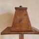 Light wood lectern unit on foot, 4 sides. Eighteenth century