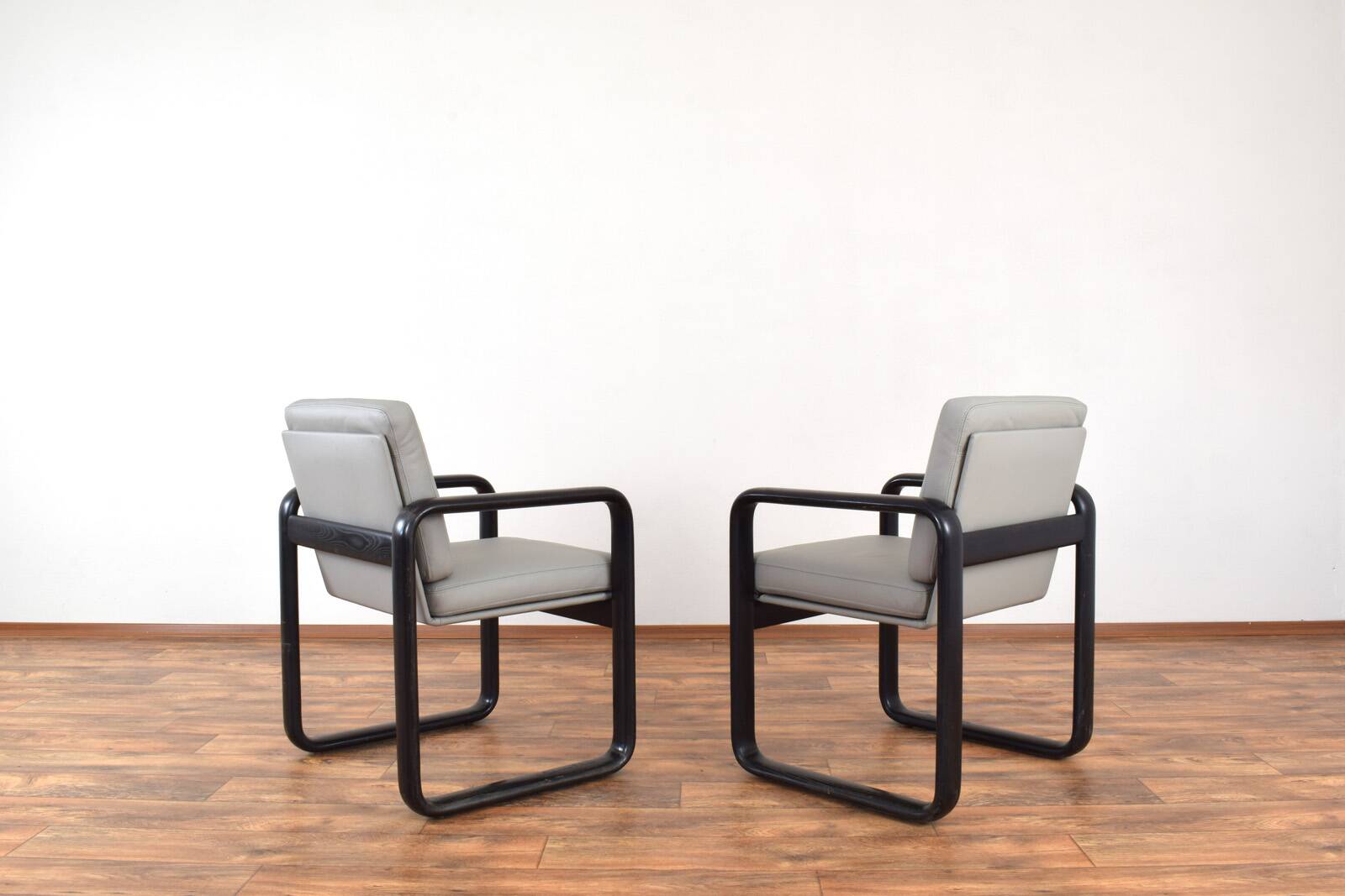 Mid-Century Leather Lounge Chairs by Burkhard Vogtherr for Rosenthal, 1970s