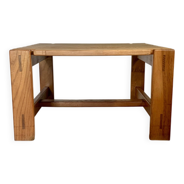 Table basse orme massif années 80