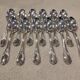 12 silver-plated dessert forks by Christofle Marly, 18.8cm