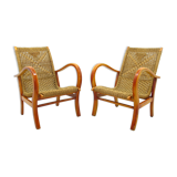 Chaises en corde vintage, 1970