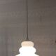 Scandinavian style suspension lampshade in opaline - mid 20th century.