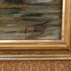 Tableau « Voilier sur mer calme », huile sur toile – fin XIXe