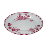 Plat ovale en faience sarreguemines modèle elise (36,5 x 24,2 cms)