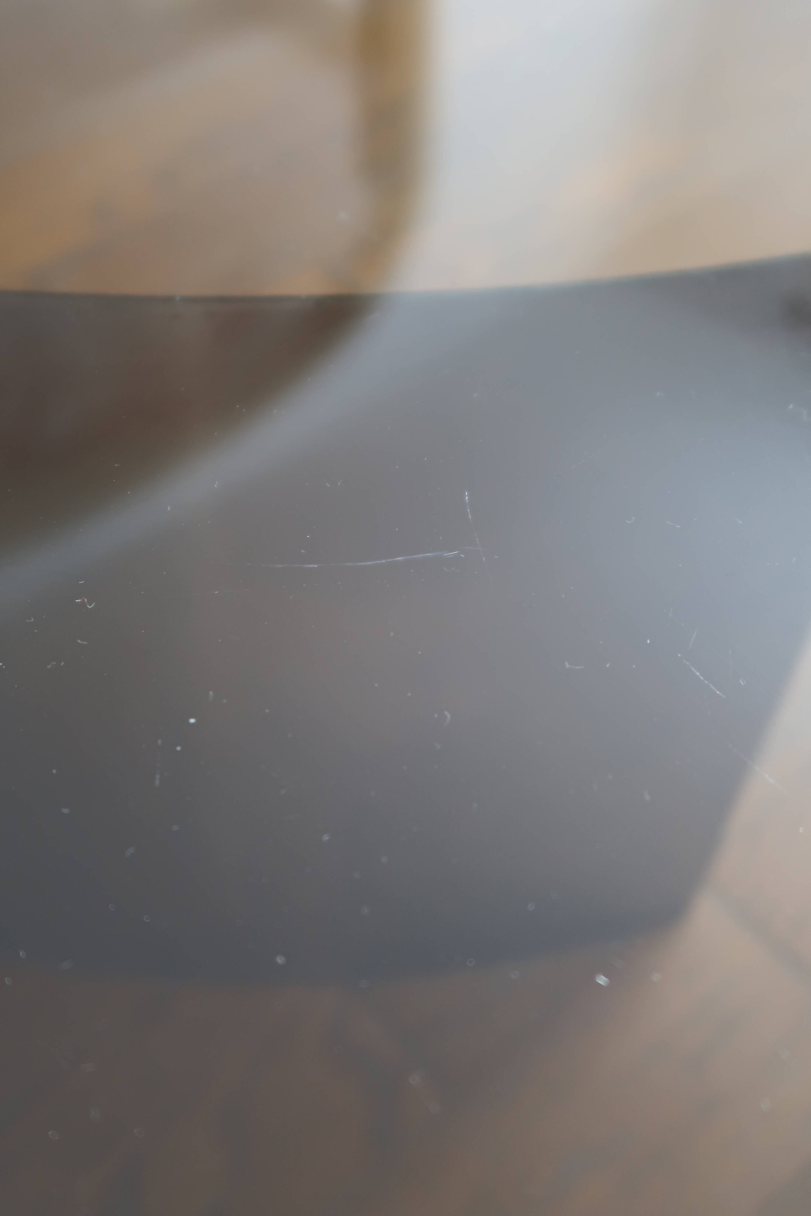 Coffee table smoked glass 70's