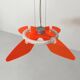 Suspension Fluo Rose par Arteflash, 1990