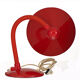 Lampe de bureau rouge vintage Aluminor