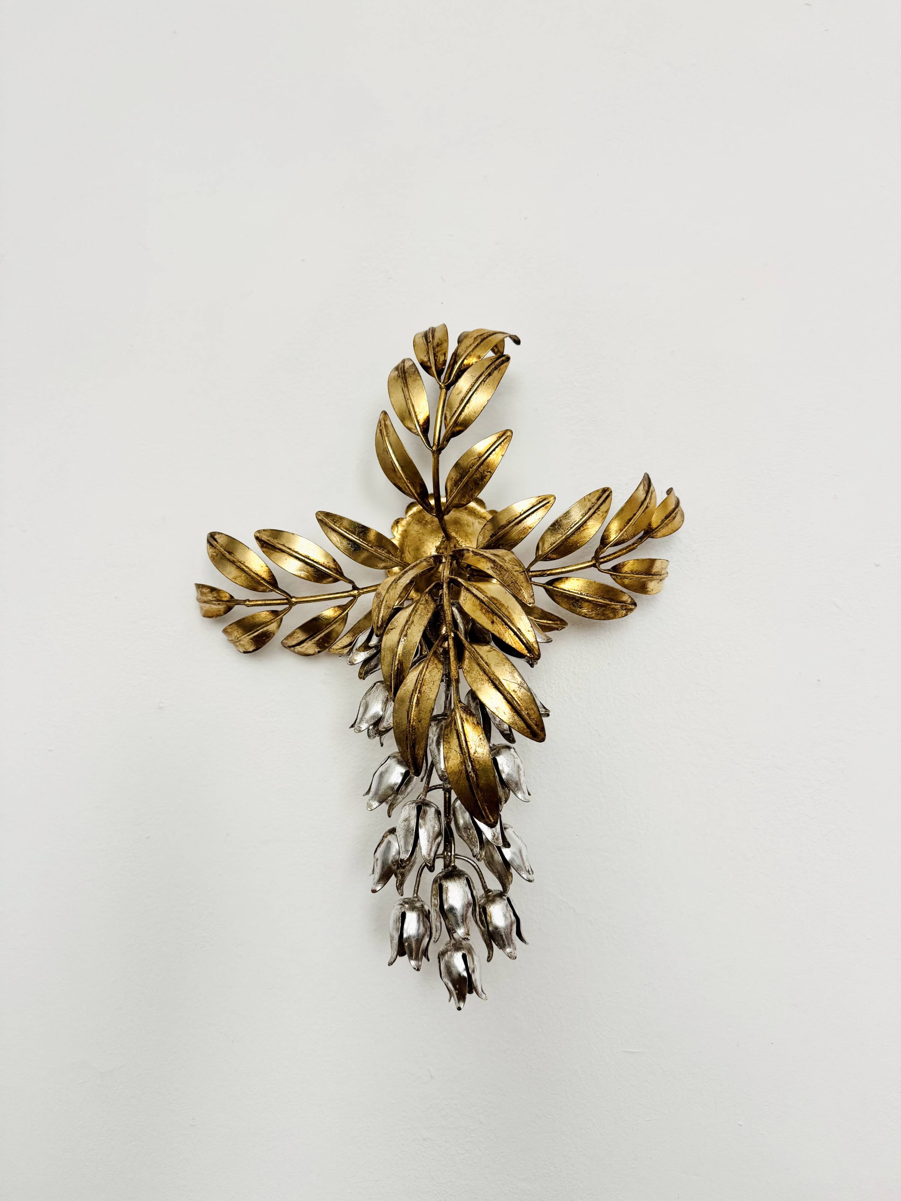 Hollywood Regency Gilded Wall Lamp by Hans Kögl
