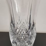 Vase cylindrique à col évasé en cristal moulé Lorraine