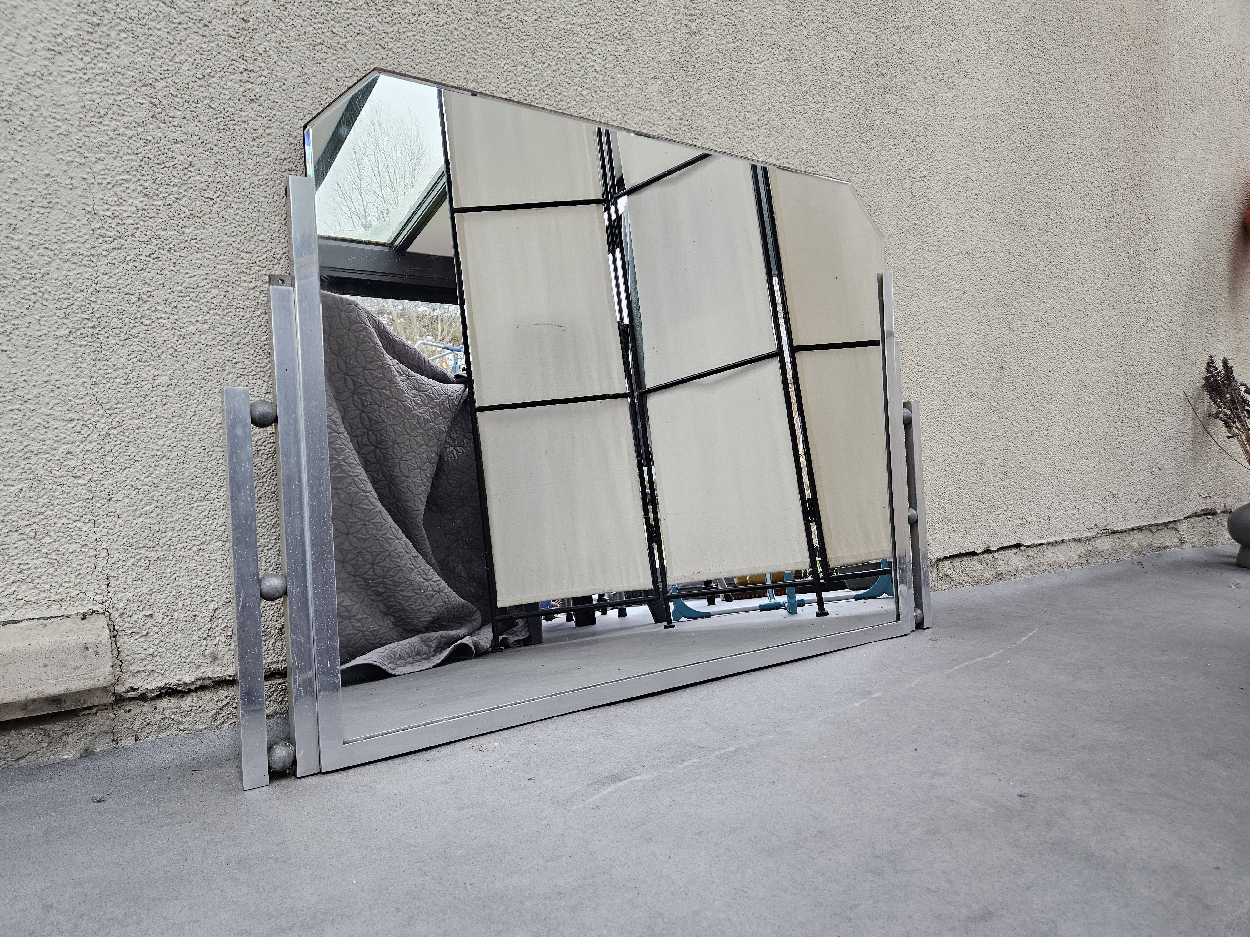 Beveled Art Deco mirror