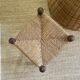 Tabouret en paille et bois