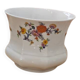 White porcelain pot (cache-pot) with floral patterns from Wunsiedel.
