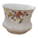 White porcelain pot (cache-pot) with floral patterns from Wunsiedel.