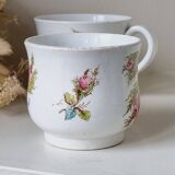 Set of 2 kg luneville polychrome cups
