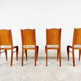 Set of 4 wood dining chairs by Philippe Starck 1989