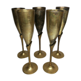 Vintage champagne flutes