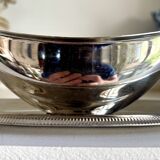 Silver stainless steel gravy boat
