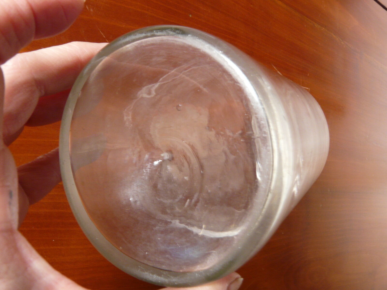 Bouteille en verre soufflé