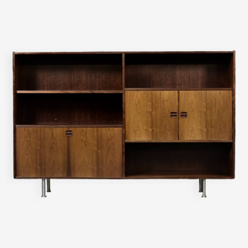 Buffet haut vintage scandinave moderne en palissandre avec bar par Æ. Jensen & T. Mølholm