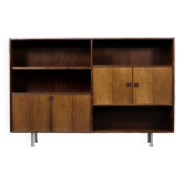 Buffet haut vintage scandinave moderne en palissandre avec bar par Æ. Jensen & T. Mølholm