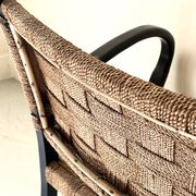 Scandinavian armchair in wood and rope by Axel Larsson, 1950