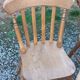 Set de 4 chaises et 1 fauteuil style montagne en chêne