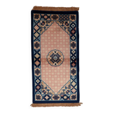 Antique 1930s Chinese Art Deco rug 64cm x 123cm - 1C1261