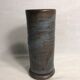 Roll former enamelled terracotta vase signed Ludovic