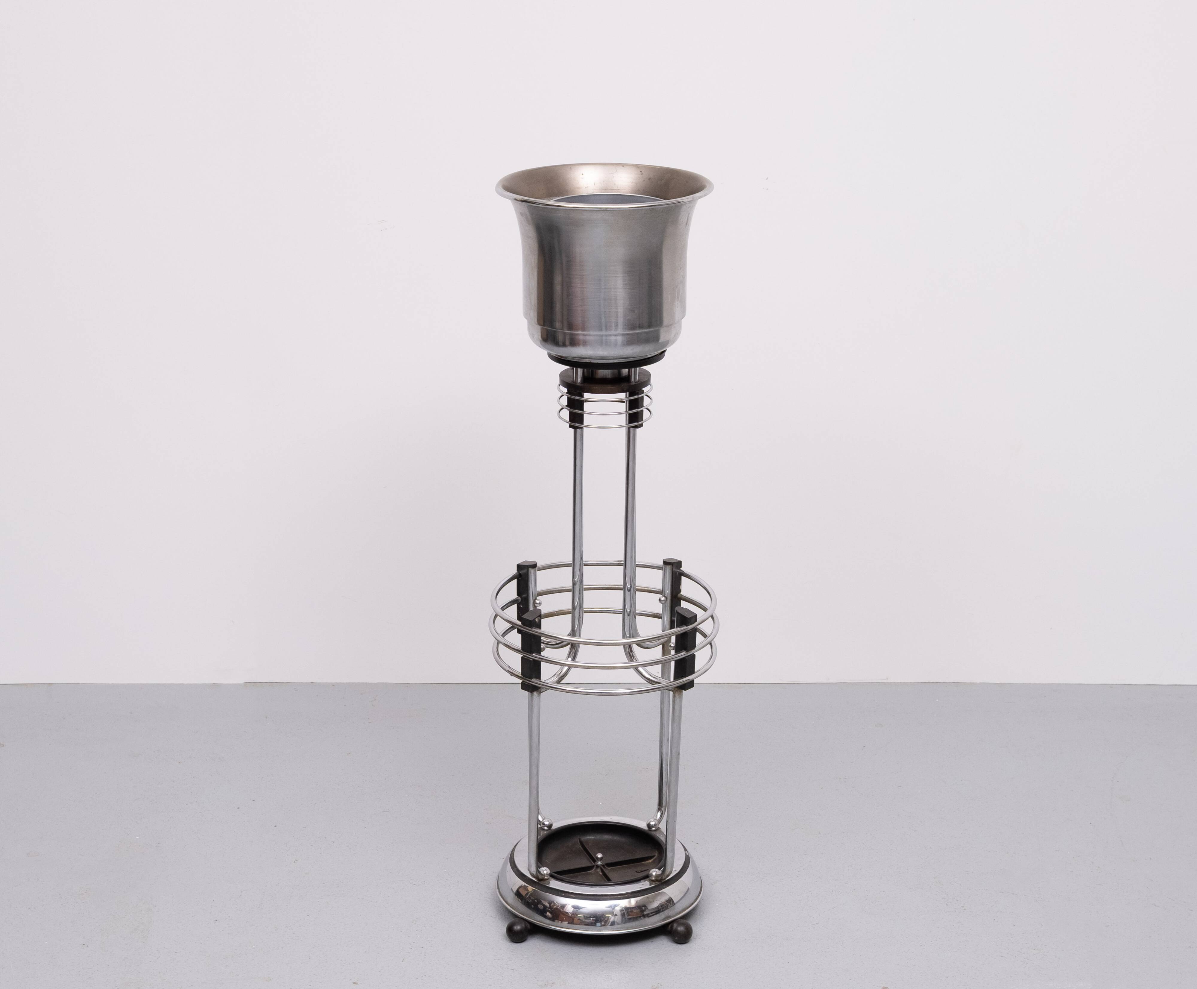 Art Deco plant stand and Umbrella 1930s Demeyere Belgium