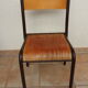 Lot de 4 chaises d'école Mullca 510 vintage