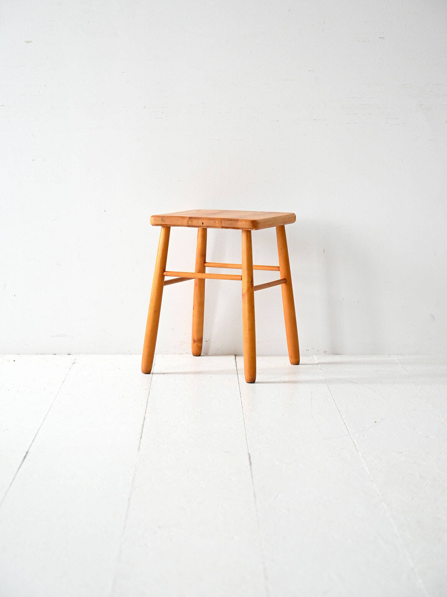 1950s Scandinavian oak wooden stool