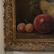 Pair of still lifes, oils on cardboard, fruits, 20th century by L. Gauthier
