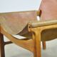 A/S MIKAEL LAURSEN / vintage leather armchair / Illum Wikkelsø / Denmark 1960s