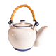 Teapot in sandstone and rose handle