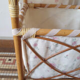 Rattan doll cradle bed