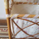 Rattan doll cradle bed