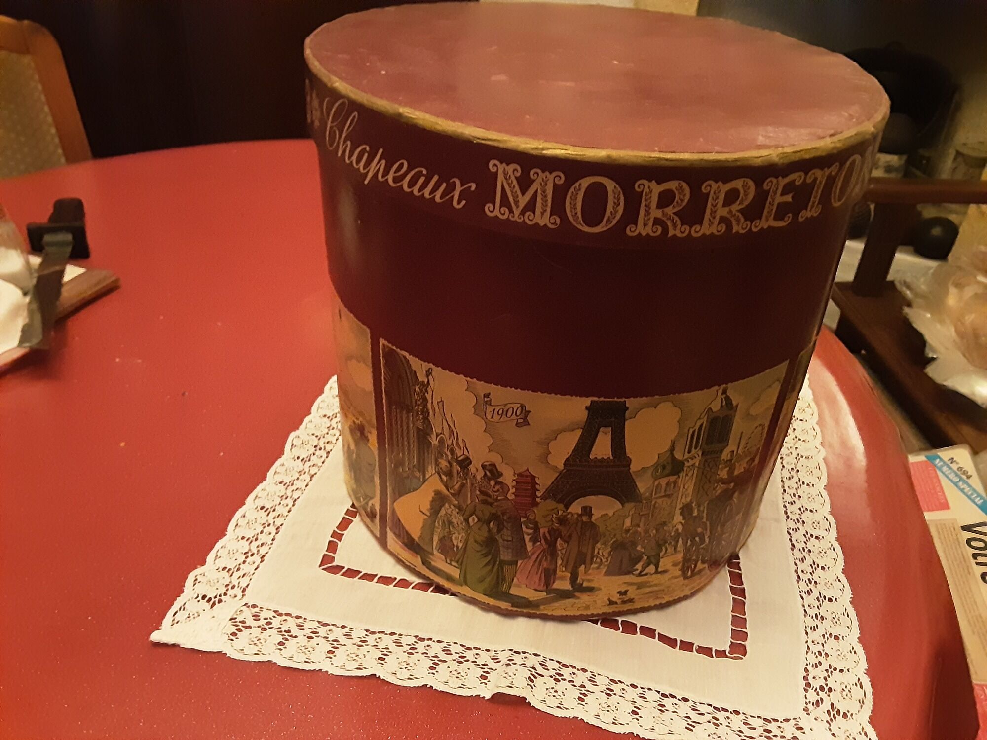 Hat box advertising hat morreton hats illustrations a. carlut