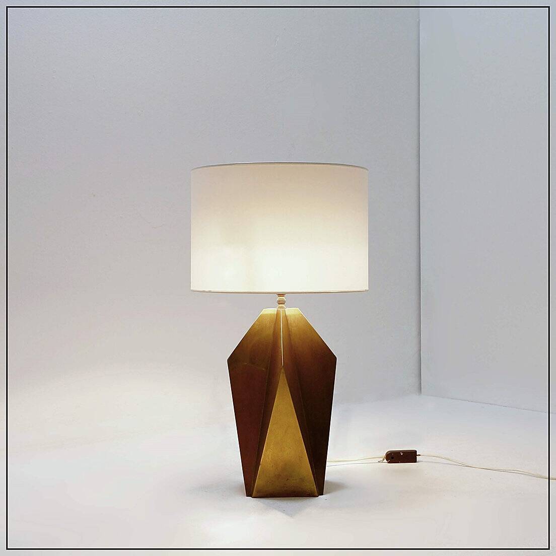 Brass Sculptural Table Lamp - 1960s