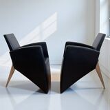 "J" armchairs by Philippe Starck for Aleph, 1989, set of 2