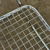 Set of two chrome-colored folding chairs by Niels Gammelgaard for Ikea