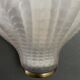 Wall lamp in frosted glass Art Deco 1950 scallop shell