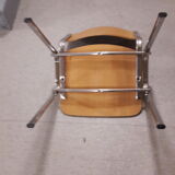 Chair shell in wood frame steel