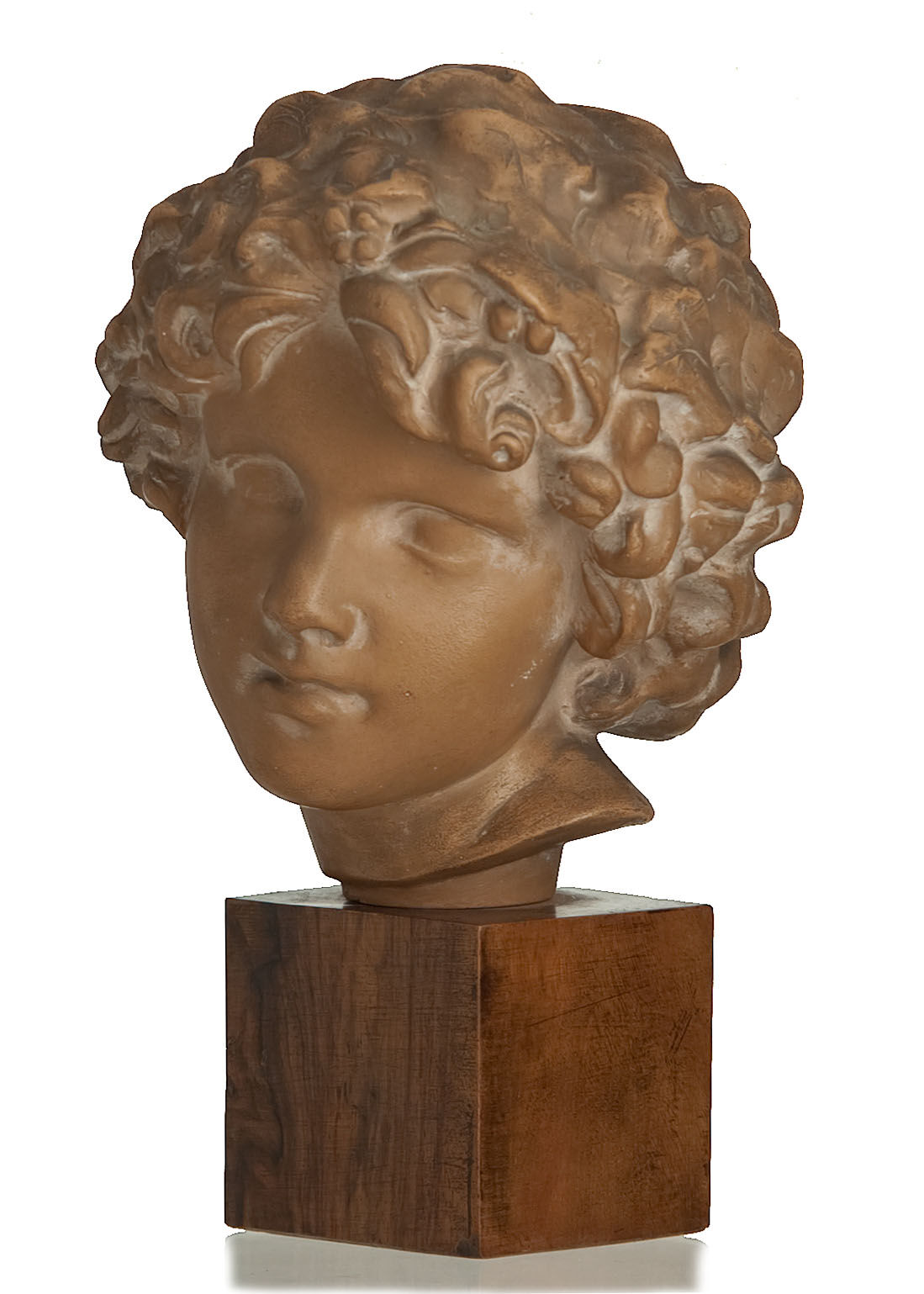 Ephebe terracotta bust