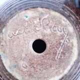 Pair of Accolay vintage ceramic pot cover