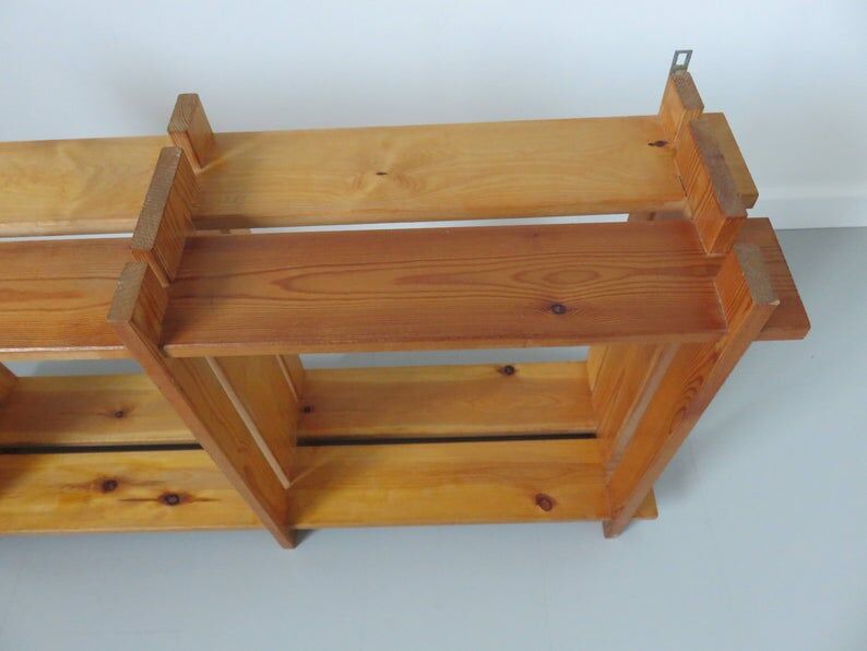 Scandinavian solid wood shelf 60 70s