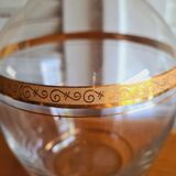 Crystal decanter and gilding