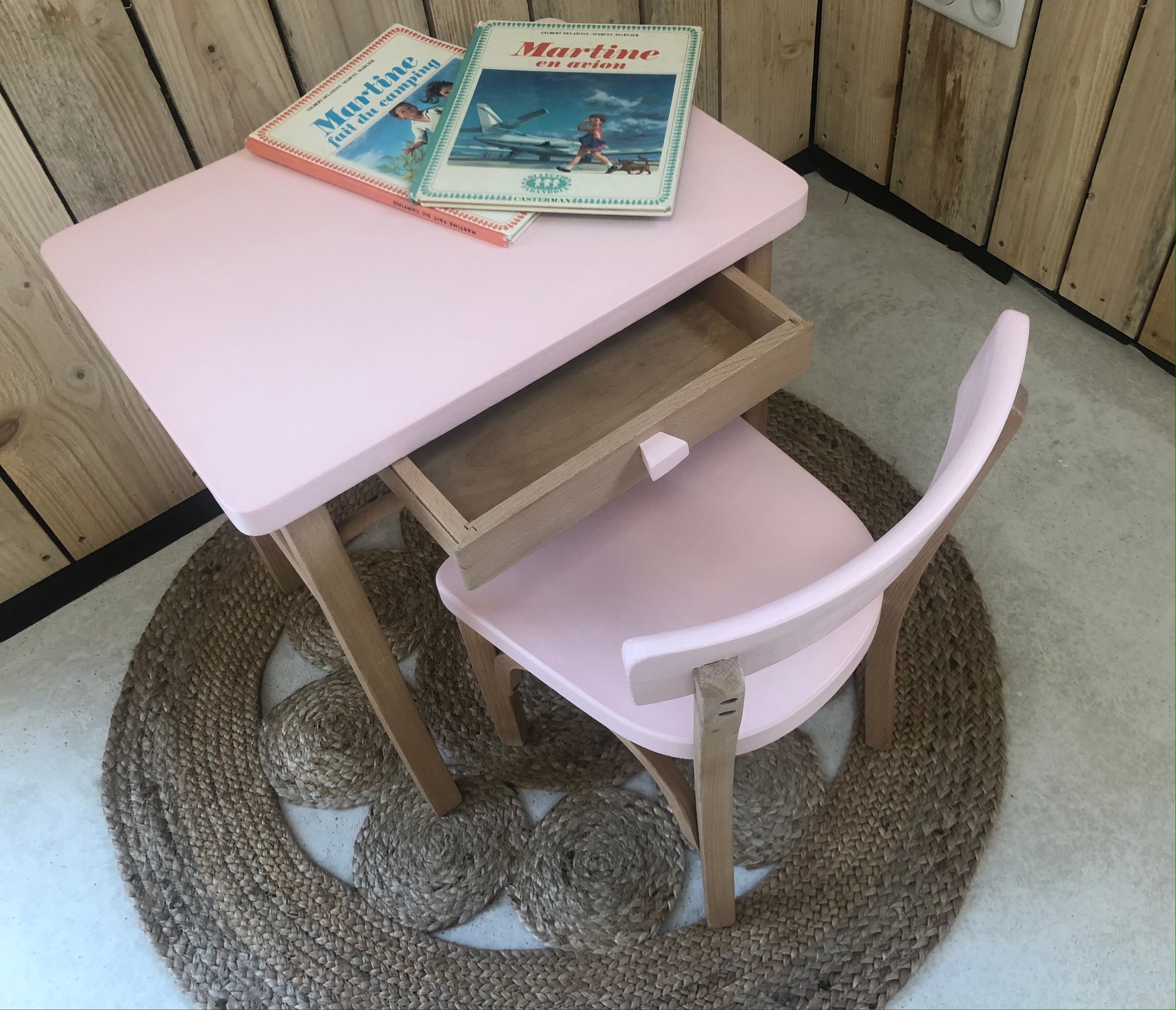Baumann desk and children's chair